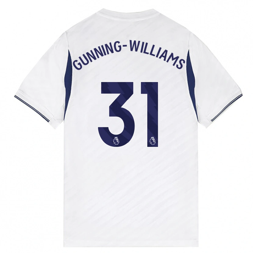 Danxen Mujer Camiseta Lenna Gunning-Williams #31 Blanco Rojo Púrpura 1ª Equipación 2026/27 La Camisa