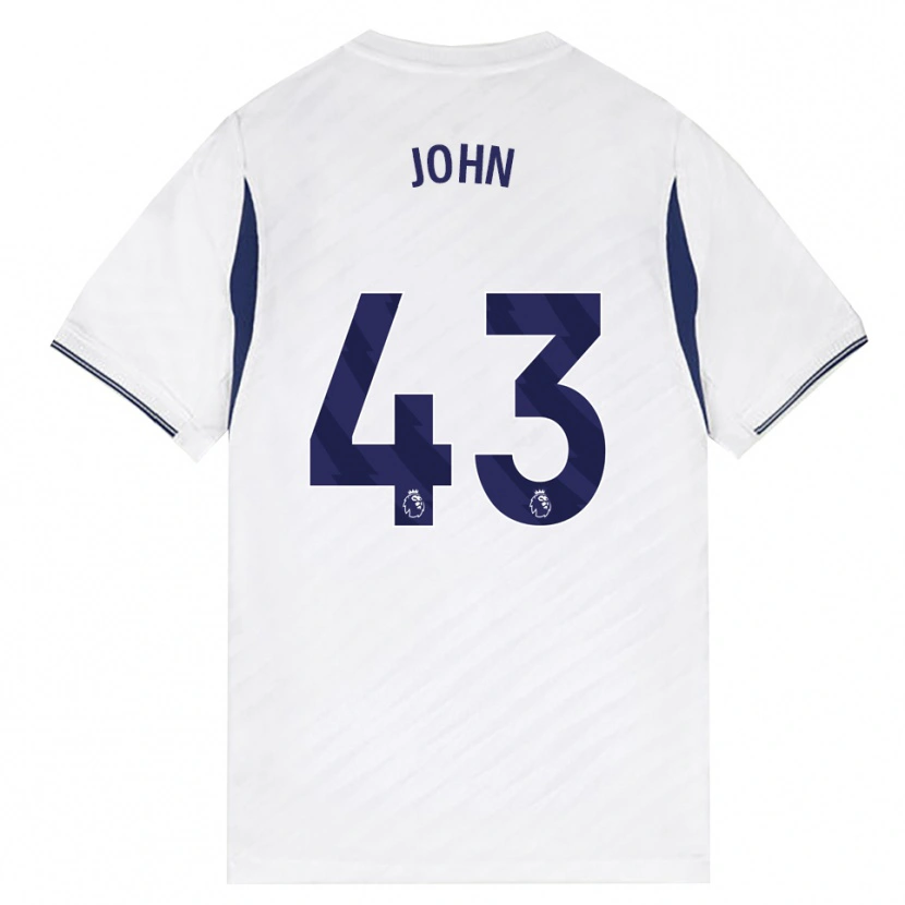 Danxen Mujer Camiseta Nile John #43 Blanco Rojo Púrpura 1ª Equipación 2026/27 La Camisa