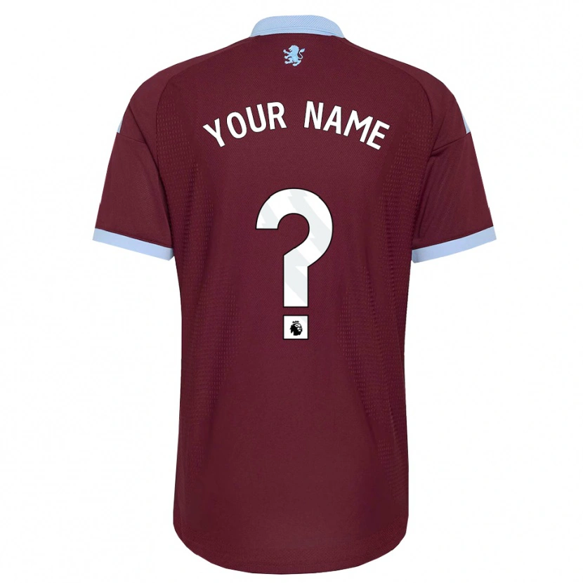 Danxen Mujer Camiseta Su Nombre #0 Azulaciano Borgoña 1ª Equipación 2026/27 La Camisa