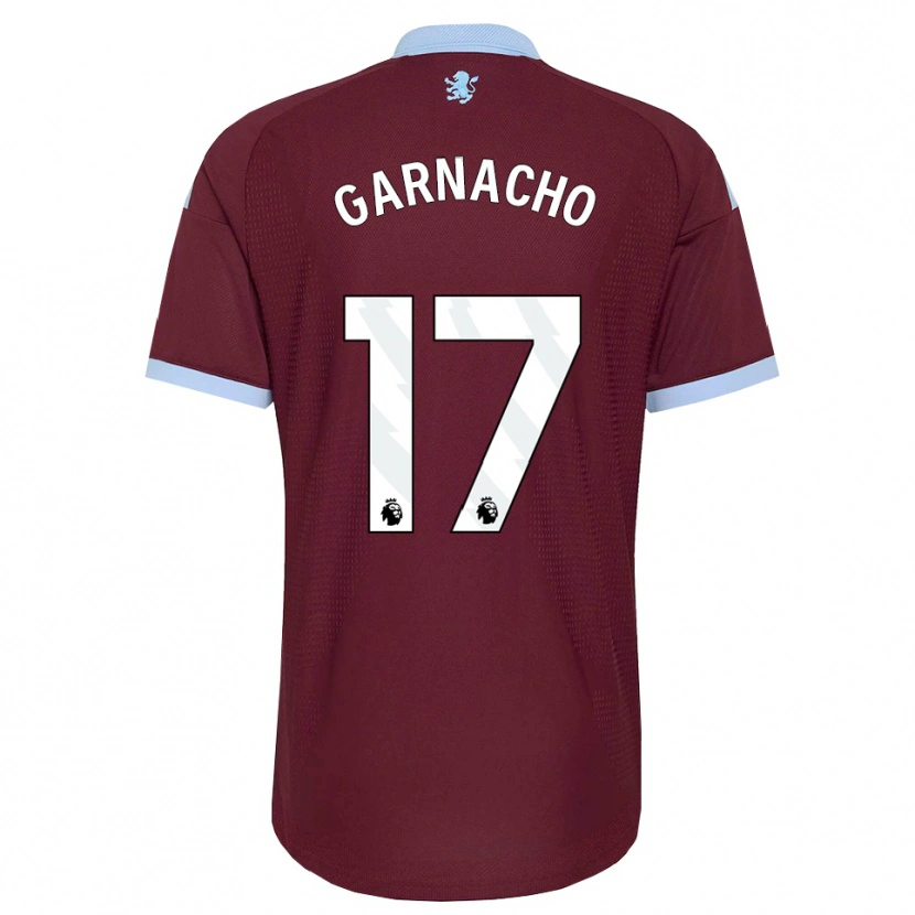 Danxen Mujer Camiseta Alejandro Garnacho #17 Azulaciano Borgoña 1ª Equipación 2026/27 La Camisa
