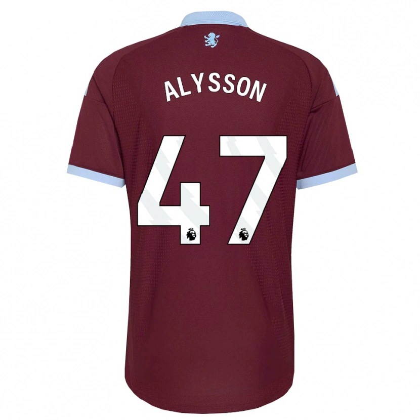 Danxen Mujer Camiseta Alysson Edward Franco Da Rocha #47 Azulaciano Borgoña 1ª Equipación 2026/27 La Camisa
