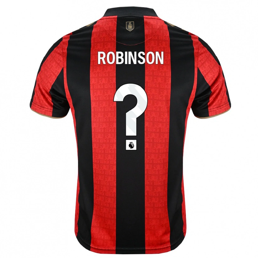 Danxen Mujer Camiseta Tom Robinson #0 Goldenrod Rojo Negro 1ª Equipación 2026/27 La Camisa