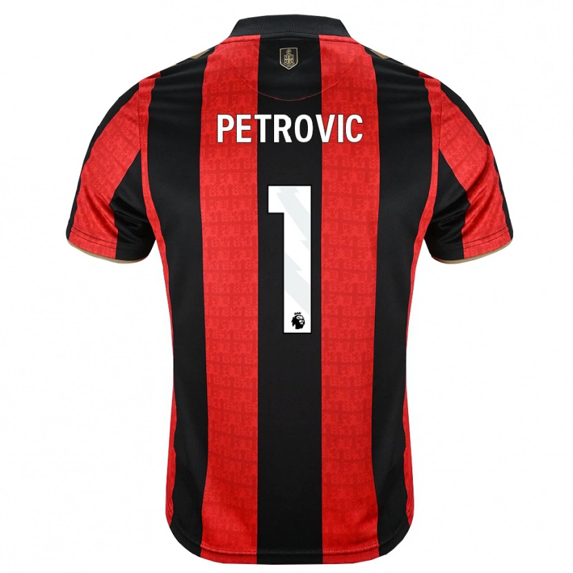 Danxen Mujer Camiseta Djordje Petrovic #1 Goldenrod Rojo Negro 1ª Equipación 2026/27 La Camisa