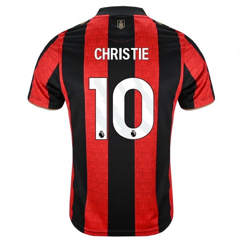 Danxen Mujer Camiseta Ryan Christie #10 Goldenrod Rojo Negro 1ª Equipación 2026/27 La Camisa