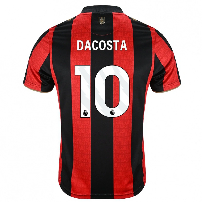 Danxen Mujer Camiseta Michael Dacosta #10 Goldenrod Rojo Negro 1ª Equipación 2026/27 La Camisa
