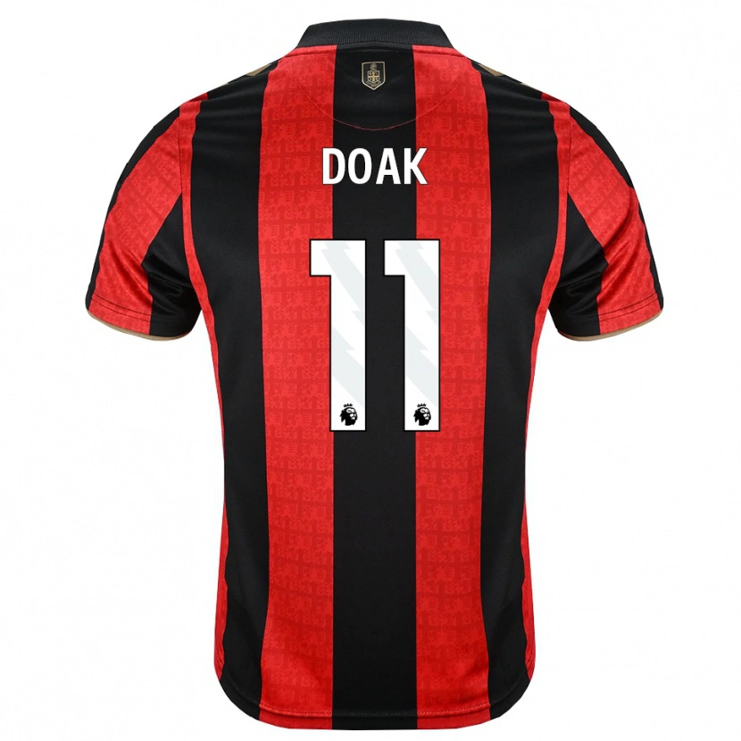 Danxen Mujer Camiseta Ben Gannon-Doak #11 Goldenrod Rojo Negro 1ª Equipación 2026/27 La Camisa