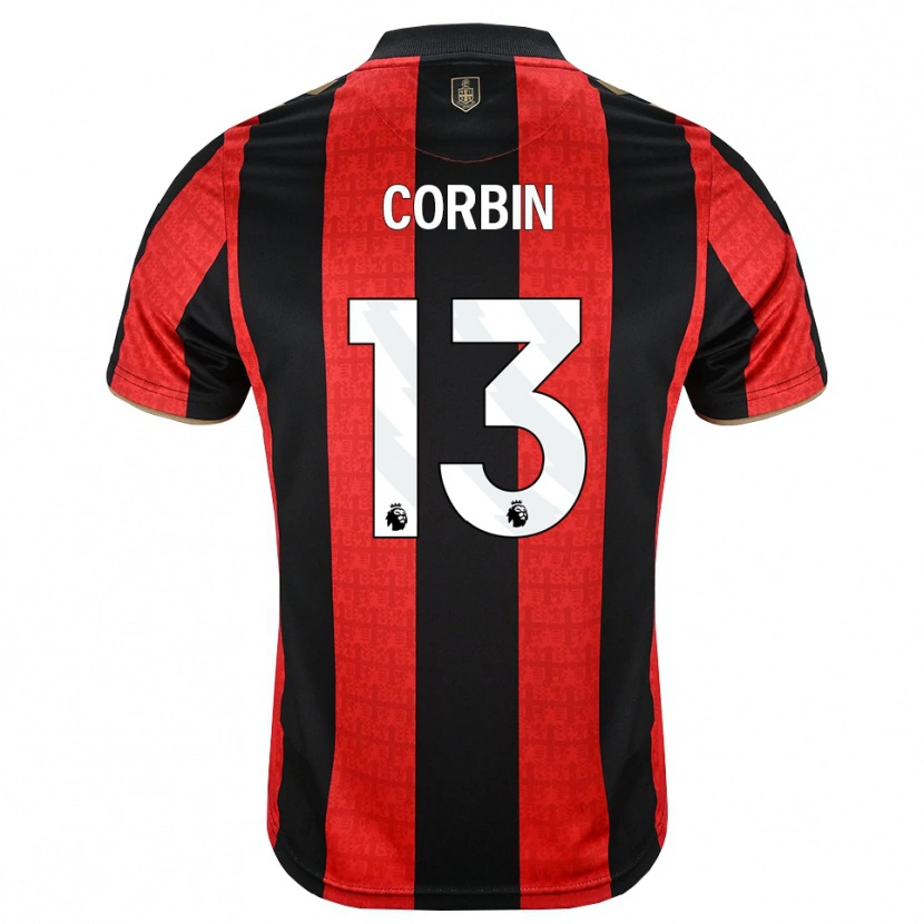Danxen Mujer Camiseta Helen Corbin #13 Goldenrod Rojo Negro 1ª Equipación 2026/27 La Camisa