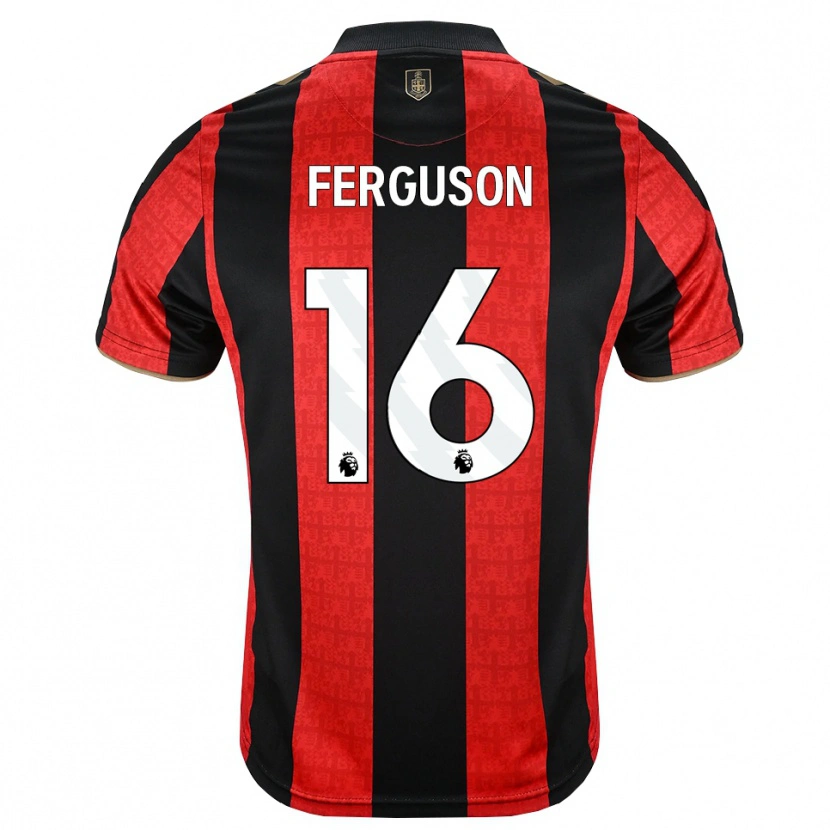 Danxen Mujer Camiseta Josh Ferguson #16 Goldenrod Rojo Negro 1ª Equipación 2026/27 La Camisa