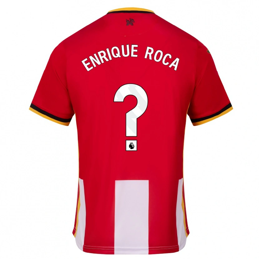 Danxen Mujer Camiseta Enrique Roca #0 Amarillo Negro Rojo 1ª Equipación 2026/27 La Camisa