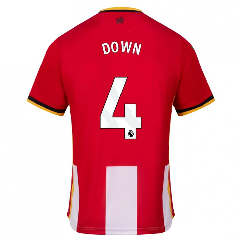 Danxen Mujer Camiseta Alissa Down #4 Amarillo Negro Rojo 1ª Equipación 2026/27 La Camisa