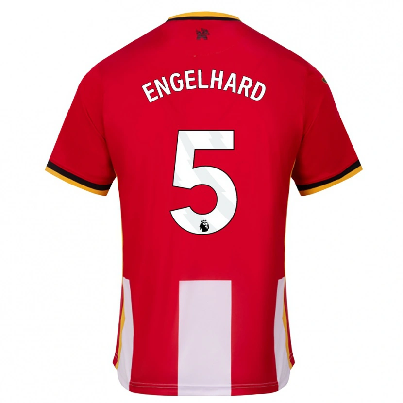 Danxen Mujer Camiseta Carolin Engelhard #5 Amarillo Negro Rojo 1ª Equipación 2026/27 La Camisa