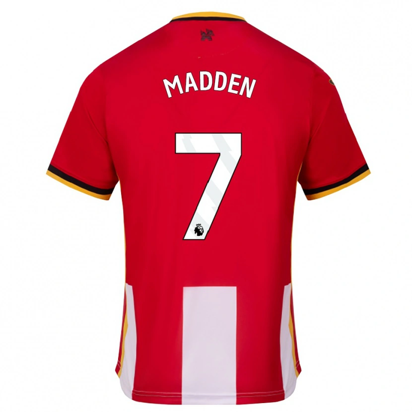Danxen Mujer Camiseta Coran Madden #7 Amarillo Negro Rojo 1ª Equipación 2026/27 La Camisa