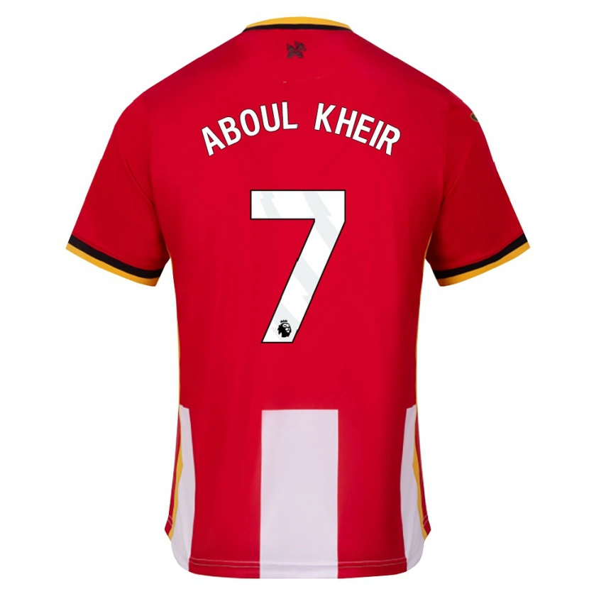 Danxen Mujer Camiseta Nour Aboul Kheir #7 Amarillo Negro Rojo 1ª Equipación 2026/27 La Camisa