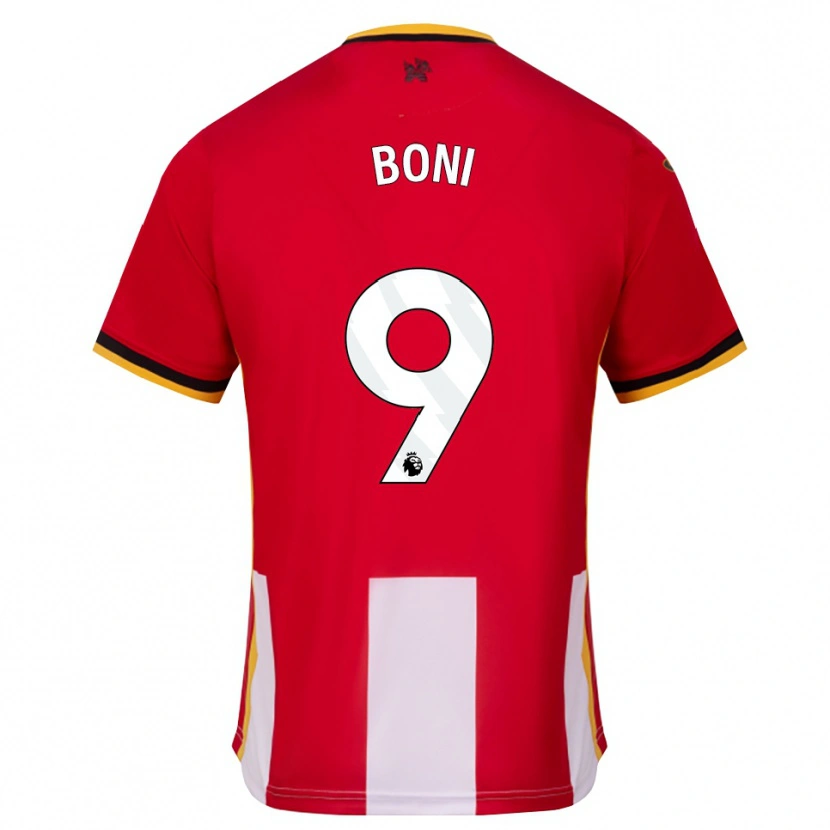 Danxen Mujer Camiseta Michel Boni #9 Amarillo Negro Rojo 1ª Equipación 2026/27 La Camisa