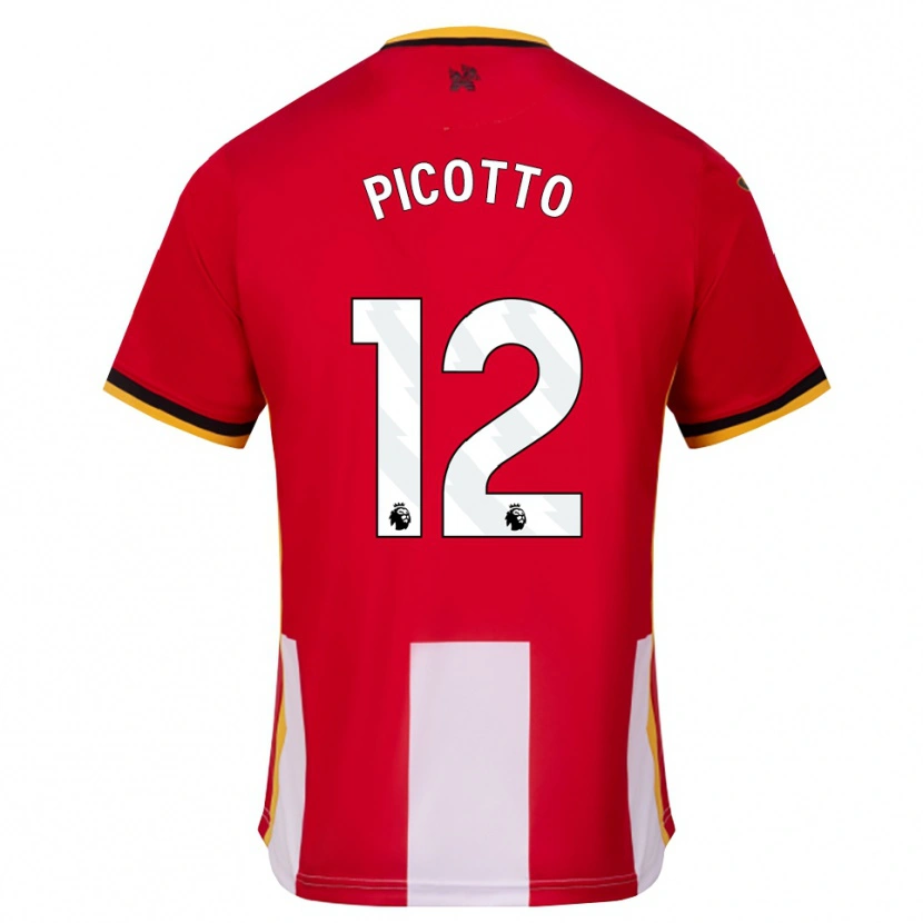 Danxen Mujer Camiseta Luca Picotto #12 Amarillo Negro Rojo 1ª Equipación 2026/27 La Camisa