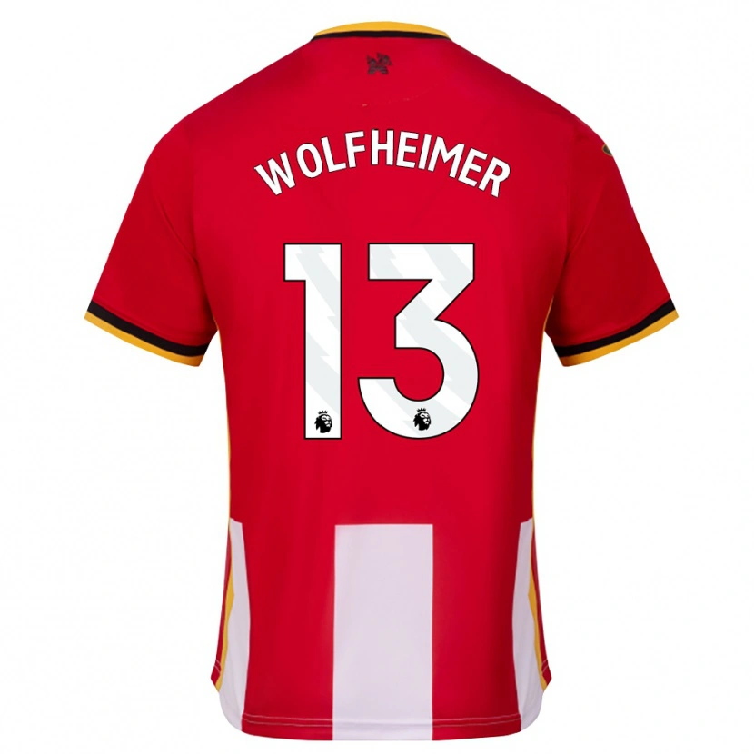 Danxen Mujer Camiseta Connor Wolfheimer #13 Amarillo Negro Rojo 1ª Equipación 2026/27 La Camisa