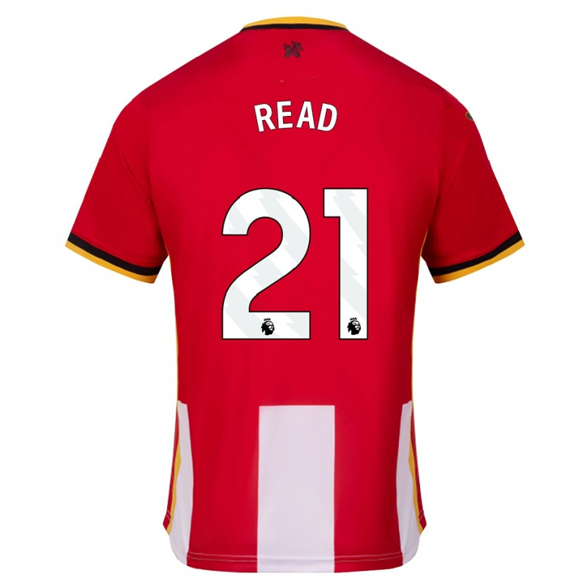 Danxen Mujer Camiseta Samantha Read #21 Amarillo Negro Rojo 1ª Equipación 2026/27 La Camisa