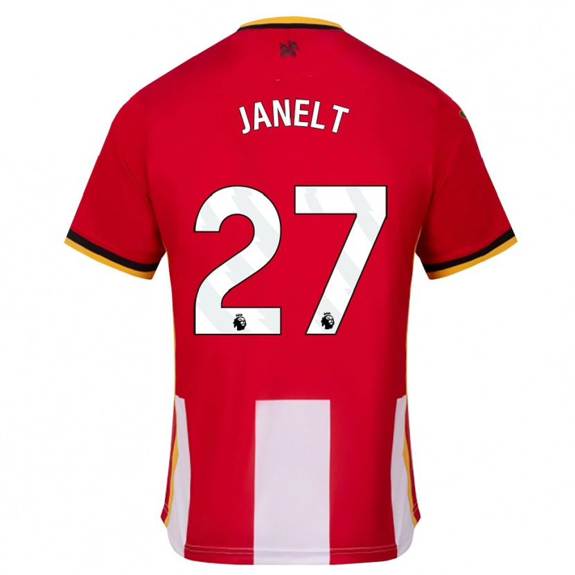 Danxen Mujer Camiseta Vitaly Janelt #27 Amarillo Negro Rojo 1ª Equipación 2026/27 La Camisa