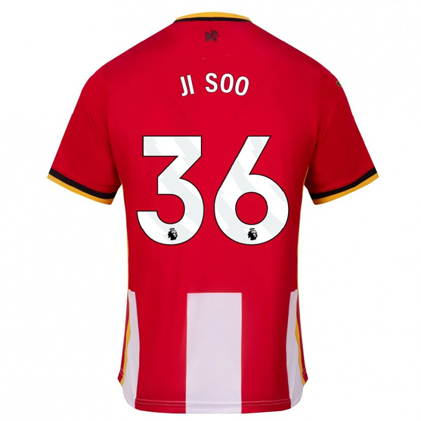 Danxen Mujer Camiseta Ji-Soo Kim #36 Amarillo Negro Rojo 1ª Equipación 2026/27 La Camisa