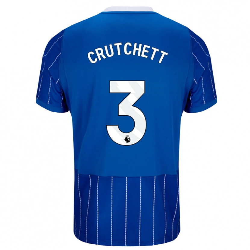 Danxen Mujer Camiseta Liam Crutchett #3 Azulmedio Blanco 1ª Equipación 2026/27 La Camisa