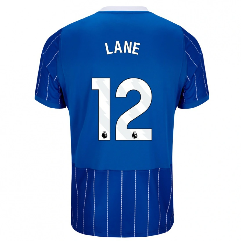 Danxen Mujer Camiseta Darius Lane #12 Azulmedio Blanco 1ª Equipación 2026/27 La Camisa
