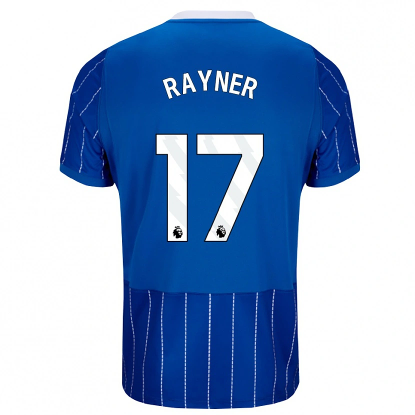 Danxen Mujer Camiseta Bex Rayner #17 Azulmedio Blanco 1ª Equipación 2026/27 La Camisa