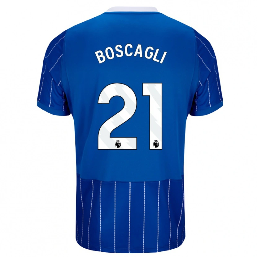 Danxen Mujer Camiseta Olivier Boscagli #21 Azulmedio Blanco 1ª Equipación 2026/27 La Camisa