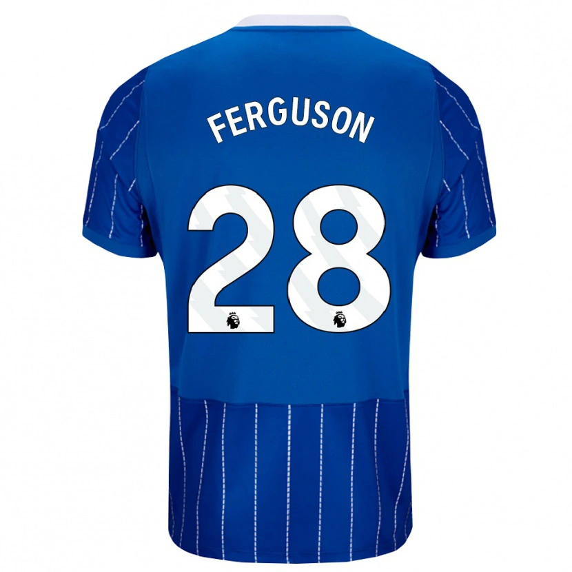 Danxen Mujer Camiseta Evan Ferguson #28 Azulmedio Blanco 1ª Equipación 2026/27 La Camisa