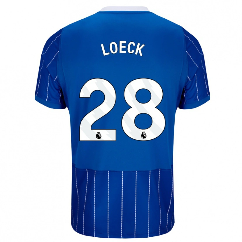 Danxen Mujer Camiseta Melina Loeck #28 Azulmedio Blanco 1ª Equipación 2026/27 La Camisa