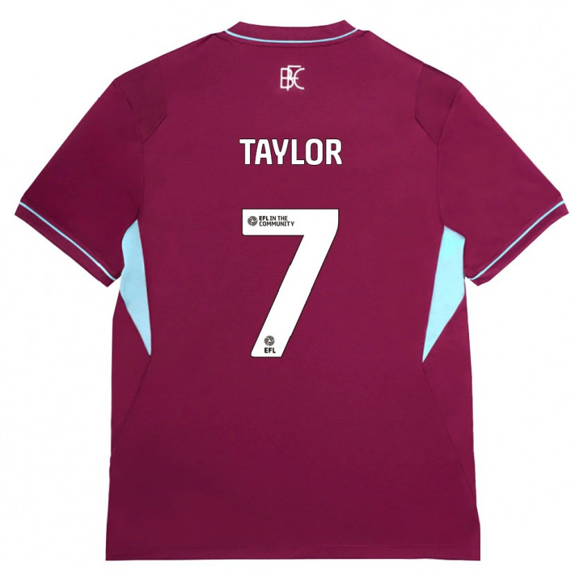 Danxen Mujer Camiseta Warren Taylor #7 Borgoña Verde 1ª Equipación 2026/27 La Camisa