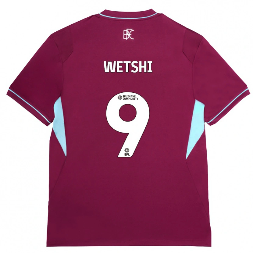 Danxen Mujer Camiseta Benji Wetshi #9 Borgoña Verde 1ª Equipación 2026/27 La Camisa
