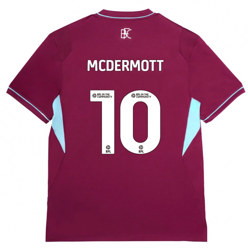 Danxen Mujer Camiseta Tommy Mcdermott #10 Borgoña Verde 1ª Equipación 2026/27 La Camisa