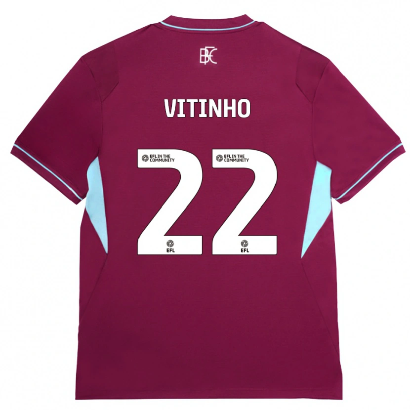 Danxen Mujer Camiseta Vitinho #22 Borgoña Verde 1ª Equipación 2026/27 La Camisa