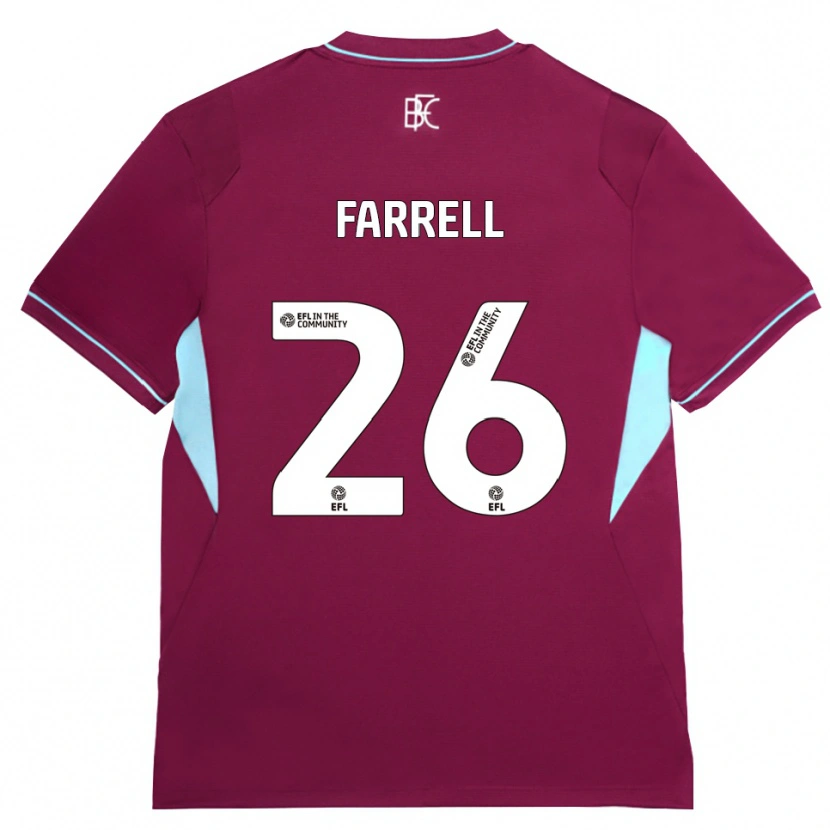 Danxen Mujer Camiseta Lucy Farrell #26 Borgoña Verde 1ª Equipación 2026/27 La Camisa