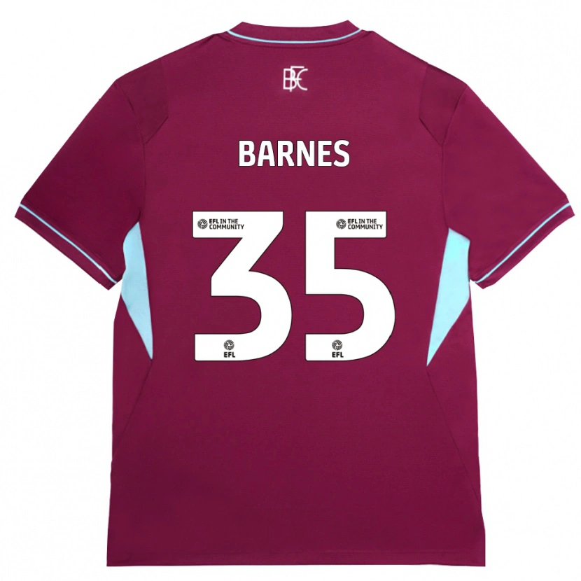Danxen Mujer Camiseta Ashley Barnes #35 Borgoña Verde 1ª Equipación 2026/27 La Camisa
