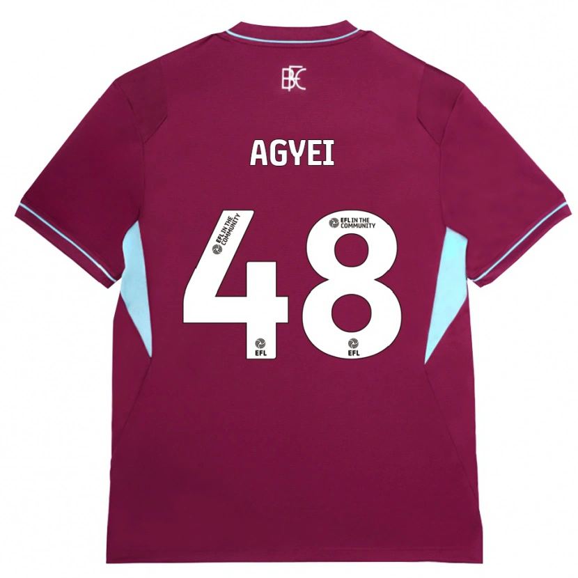 Danxen Mujer Camiseta Enock Agyei #48 Borgoña Verde 1ª Equipación 2026/27 La Camisa