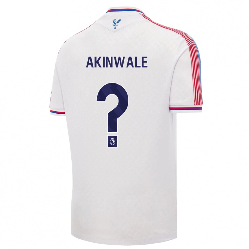 Danxen Mujer Camiseta Victor Akinwale #0 Blanco Rojo Azul 1ª Equipación 2026/27 La Camisa