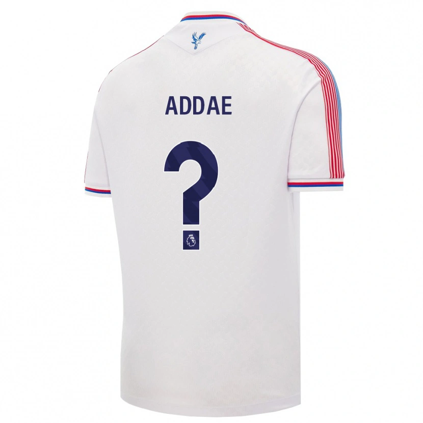 Danxen Mujer Camiseta Joshua Addae #0 Blanco Rojo Azul 1ª Equipación 2026/27 La Camisa
