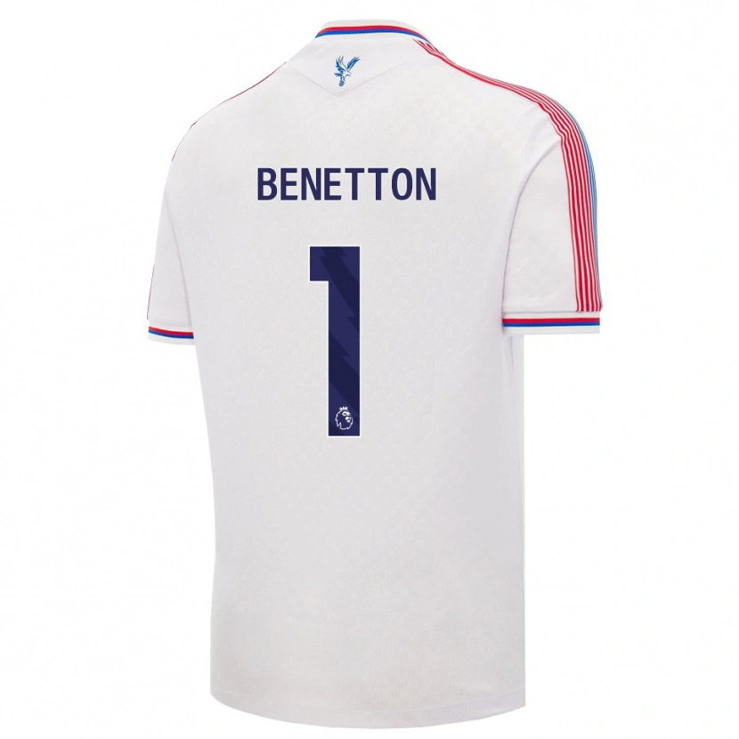 Danxen Mujer Camiseta Lucca Benetton #1 Blanco Rojo Azul 1ª Equipación 2026/27 La Camisa