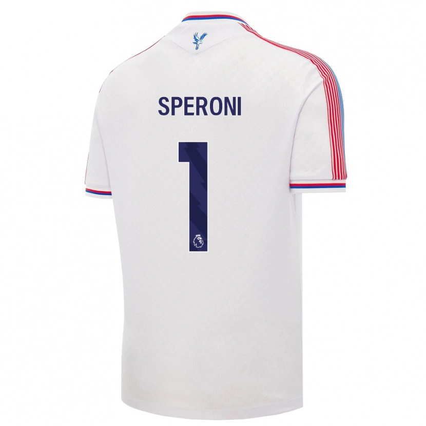 Danxen Mujer Camiseta Thiago Speroni #1 Blanco Rojo Azul 1ª Equipación 2026/27 La Camisa