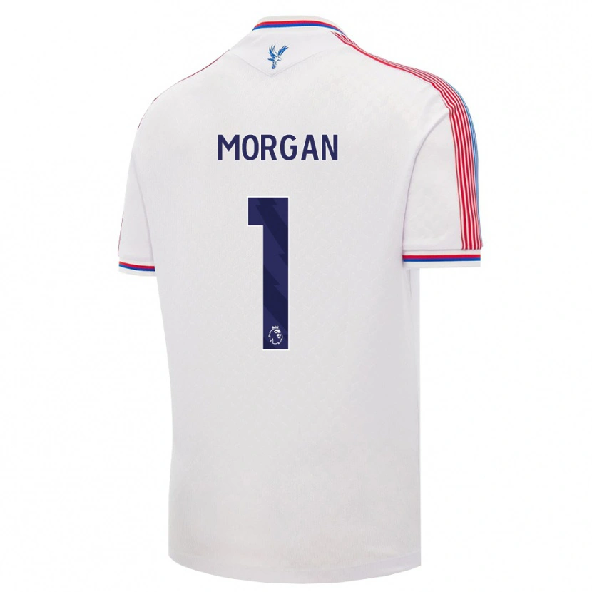 Danxen Mujer Camiseta Chloe Morgan #1 Blanco Rojo Azul 1ª Equipación 2026/27 La Camisa