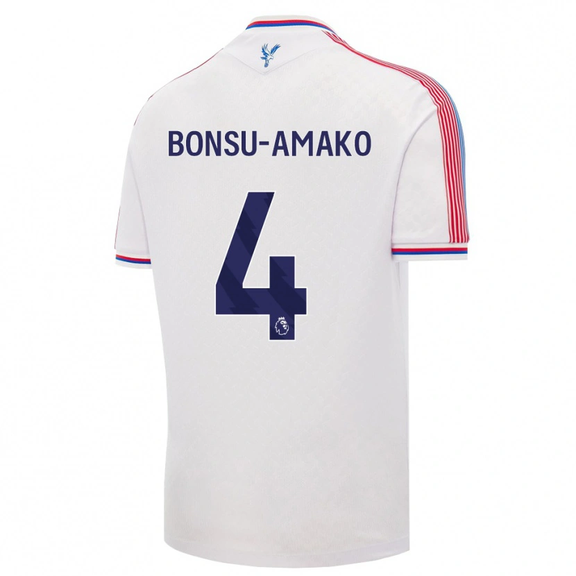 Danxen Mujer Camiseta Sebastian Bonsu-Amako #4 Blanco Rojo Azul 1ª Equipación 2026/27 La Camisa