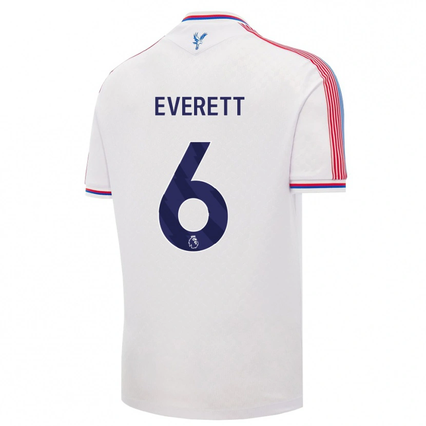 Danxen Mujer Camiseta Aimee Everett #6 Blanco Rojo Azul 1ª Equipación 2026/27 La Camisa