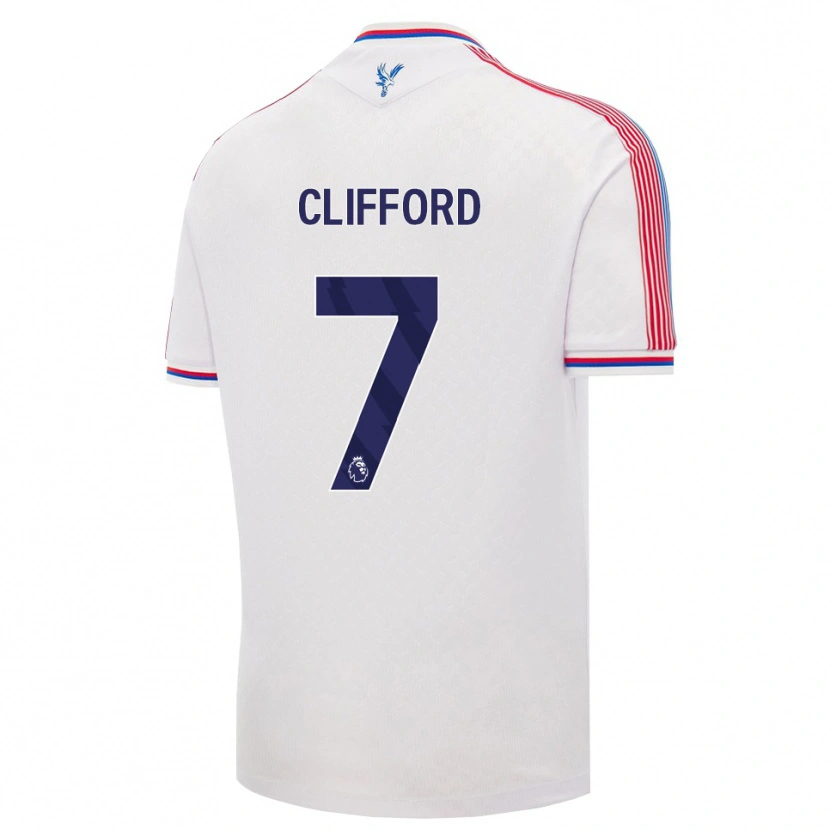 Danxen Mujer Camiseta Charley Clifford #7 Blanco Rojo Azul 1ª Equipación 2026/27 La Camisa