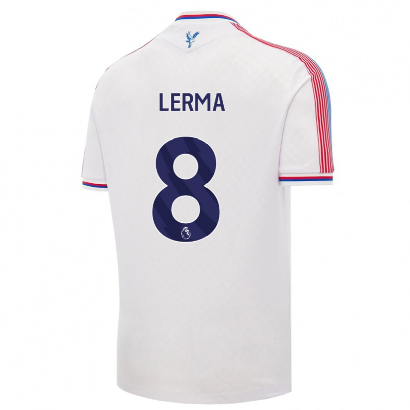 Danxen Mujer Camiseta Jefferson Lerma #8 Blanco Rojo Azul 1ª Equipación 2026/27 La Camisa