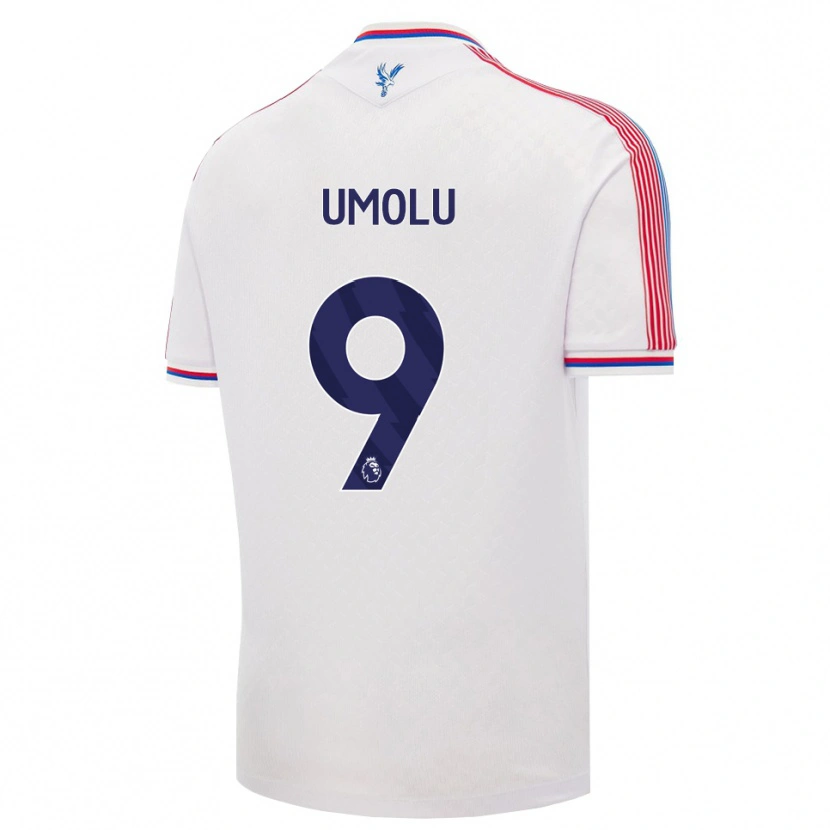 Danxen Mujer Camiseta Jemiah Umolu #9 Blanco Rojo Azul 1ª Equipación 2026/27 La Camisa