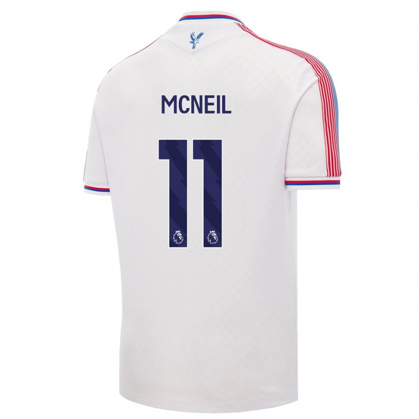 Danxen Mujer Camiseta Dwight Mcneil #11 Blanco Rojo Azul 1ª Equipación 2026/27 La Camisa