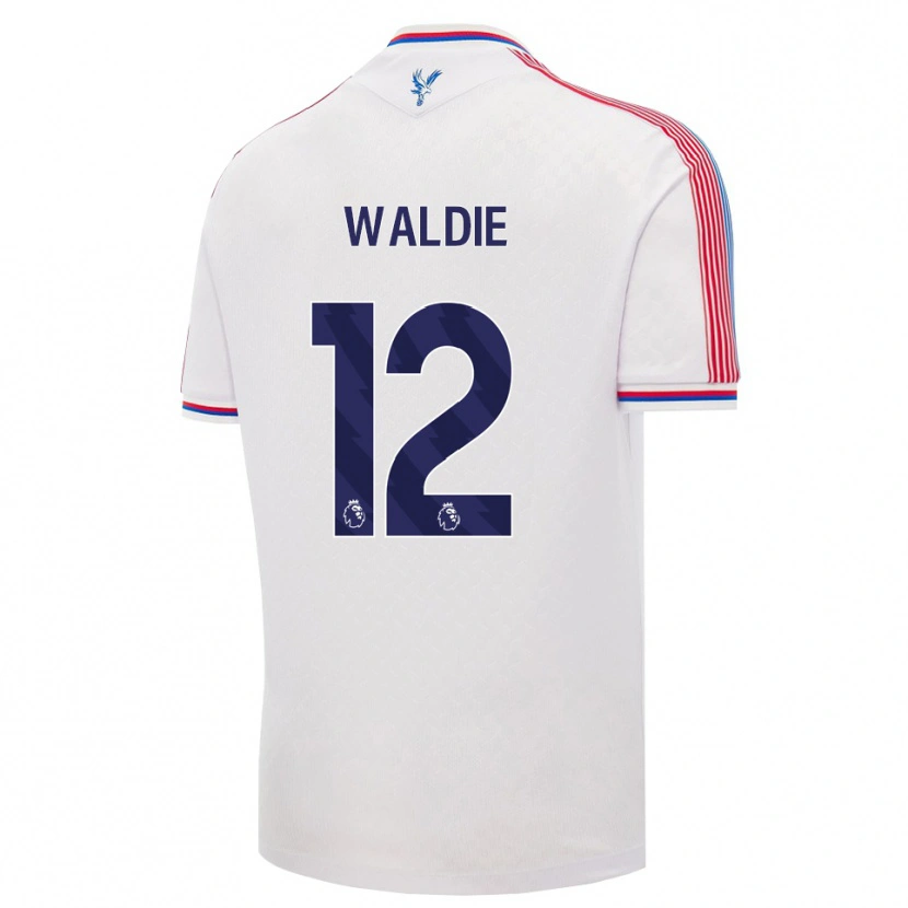 Danxen Mujer Camiseta Lizzie Waldie #12 Blanco Rojo Azul 1ª Equipación 2026/27 La Camisa