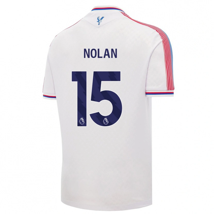 Danxen Mujer Camiseta Hayley Nolan #15 Blanco Rojo Azul 1ª Equipación 2026/27 La Camisa