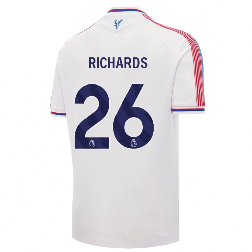 Danxen Mujer Camiseta Chris Richards #26 Blanco Rojo Azul 1ª Equipación 2026/27 La Camisa